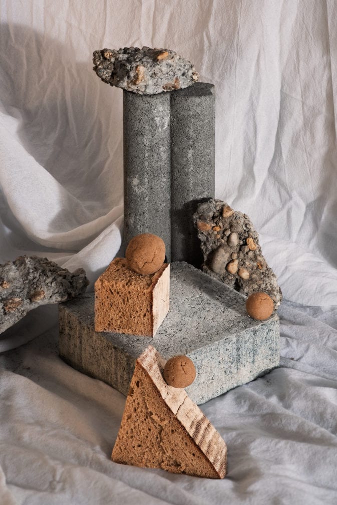 Bread Sculpture for Nature Issue of Uppers and Downers Magazine by Marlene Mautner